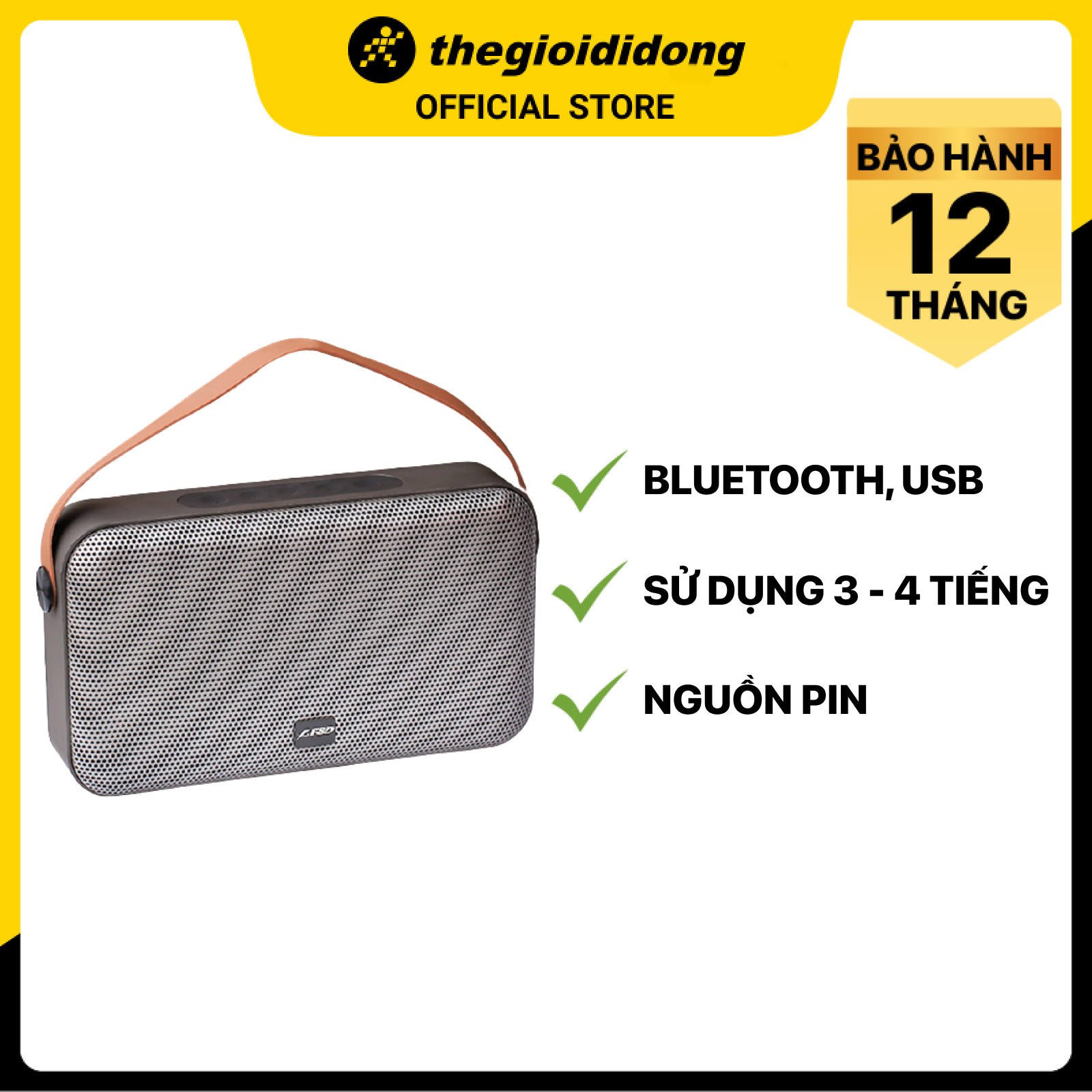 Loa Bluetooth Fenda W19 Nâu - Hàng chính hãng