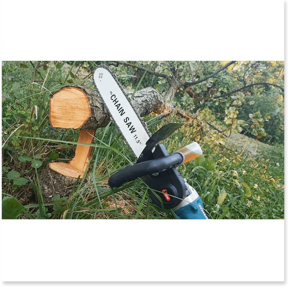 Lưỡi cưa xích gắn máy mài CHAIN SAW - luoi cua xich gan may mai - Có bình tra dầu tự động gắn liền