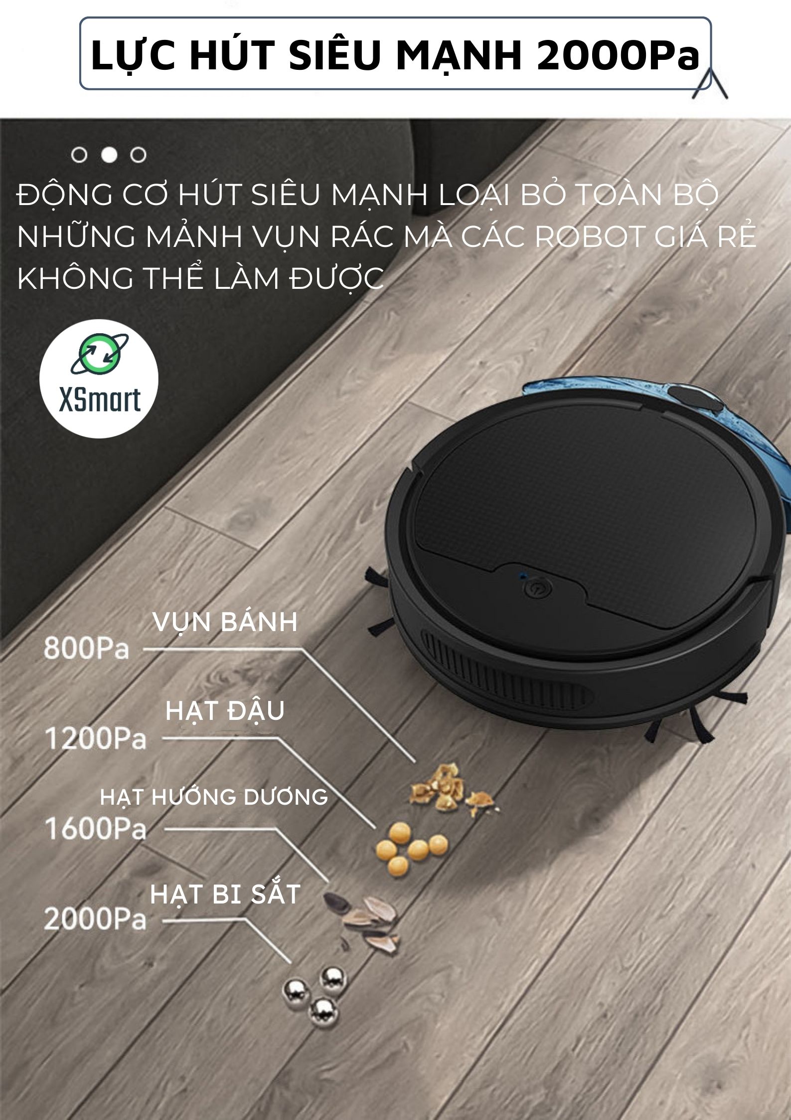 Robot Hút Bụi Lau Nhà Thông Minh 8S-MAX Cao Cấp 2023 Kết Nối App Điều Khiển Có Hộp Nước Riêng Pin Sạc Cảm Biến Chống Rơi-Hàng Chính Hãng