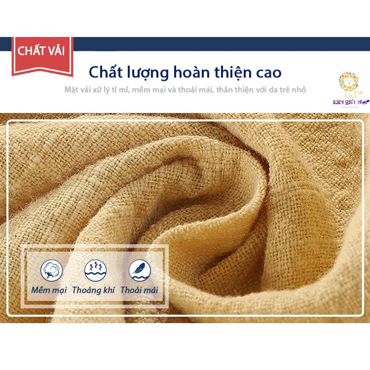 Quần sooc đũi cho bé trai quần đùi trẻ em quần cộc cho bé quần vải xô cotton 2021