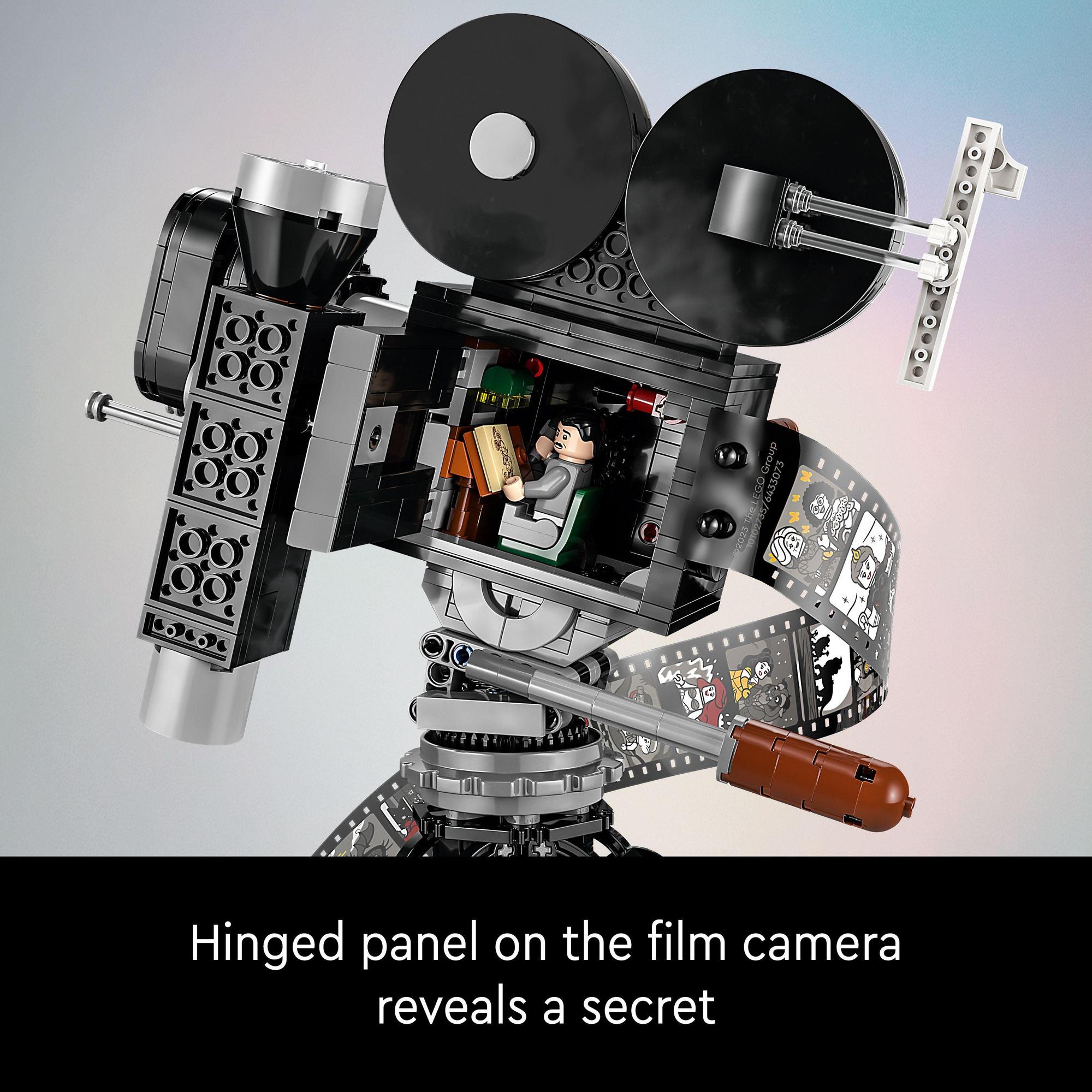 LEGO Disney 43230 Đồ chơi lắp ráp Mô hình máy quay phim cổ điển Walt Disney