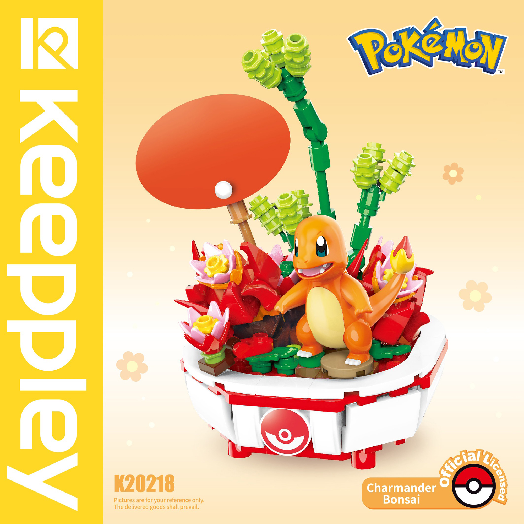 Đồ Chơi Lắp Ráp KEEPPLEY Pokemon Bonsai Series Charmander K20218 - Herbie Toys