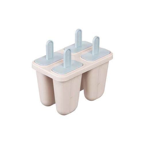 Khuôn Làm Kem 4 Que Chính Hãng Cao Cấp INOCHI Nhựa Nguyên Sinh An Toàn Sức Khỏe Tiêu Chuẩn Nhật Bản