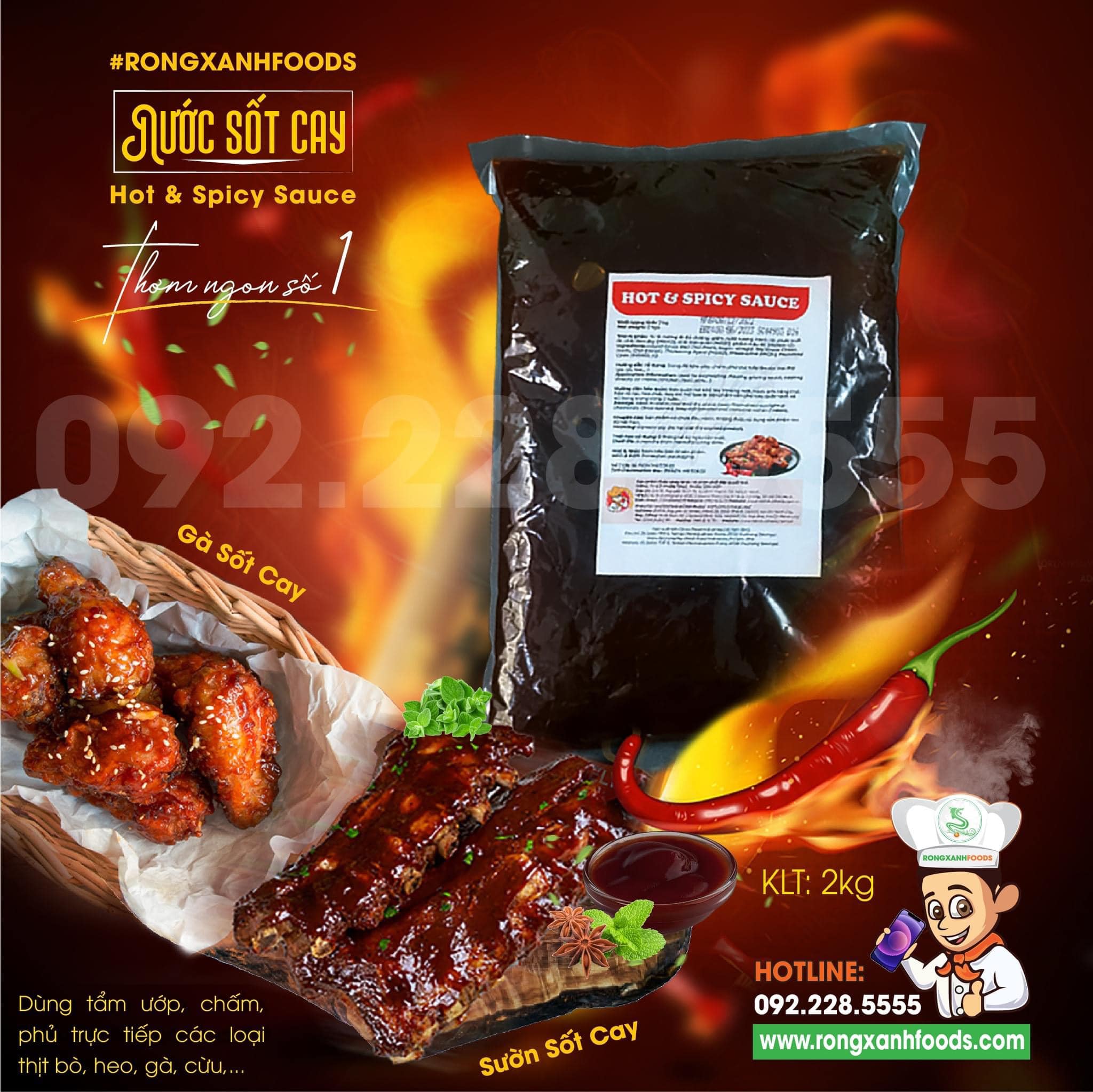 Sốt cay ngọt Hàn Quốc 2kg