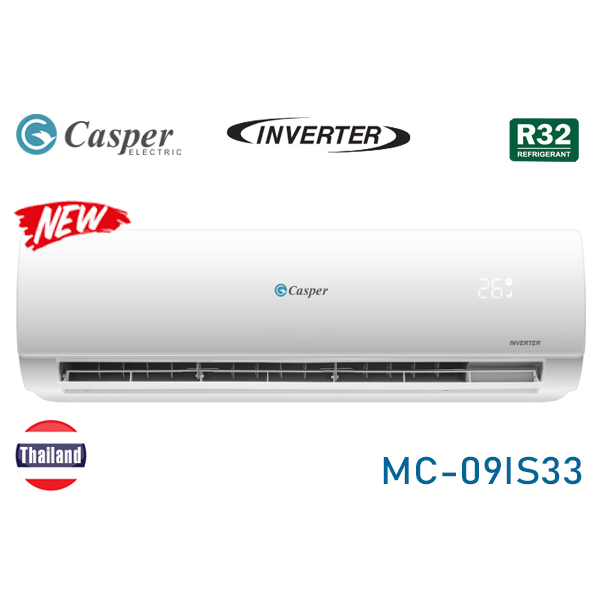 Máy lạnh 1 chiều Casper Inverter 9000BTU (1.0HP) MC-09IS33 - Giao toàn quốc - Hàng chính hãng