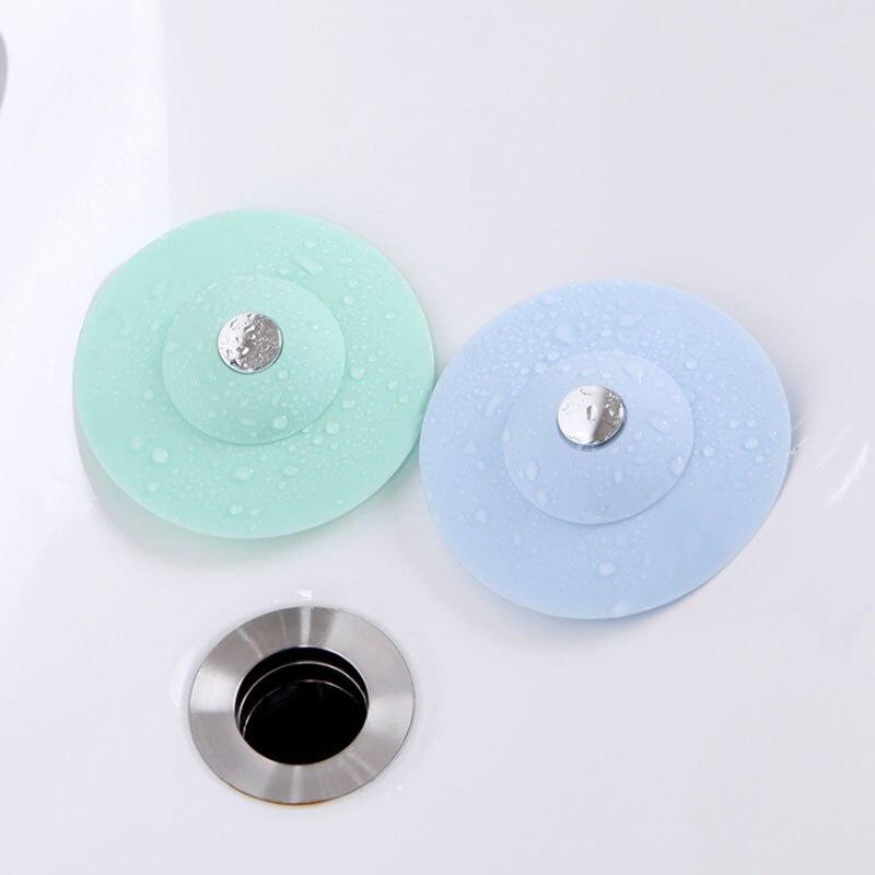 Shower Drain Stopper Floor Drain Rubber Circle Silicone Plug for Shower Bathtub Plug Bathroom Leakage-proof Drain PVC Sink Basin