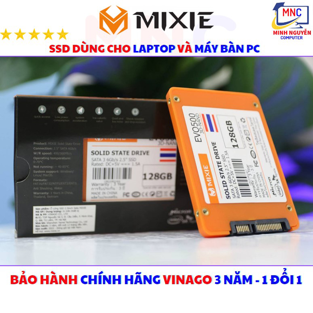 Ổ Cứng SSD 128GB MIXIE EVO500 SATA 3 - 2.5INCH - New 100% - Hàng Chính Hãng