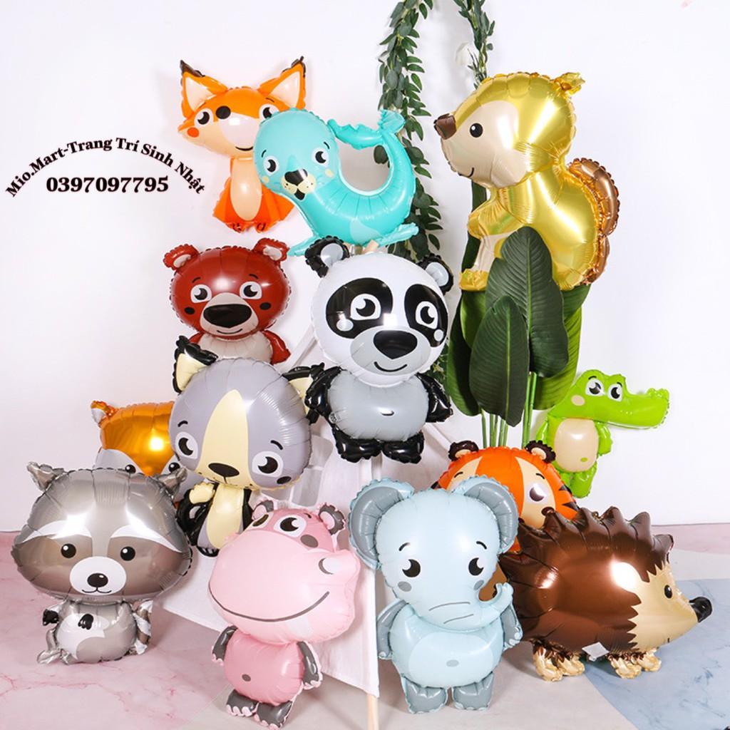 Bóng Bay Hình Các Con Vật Khủng Long,Voi,Gấu Trúc,Hổ,Bóng tráng nhôm Trang Trí Sinh Nhật BB19