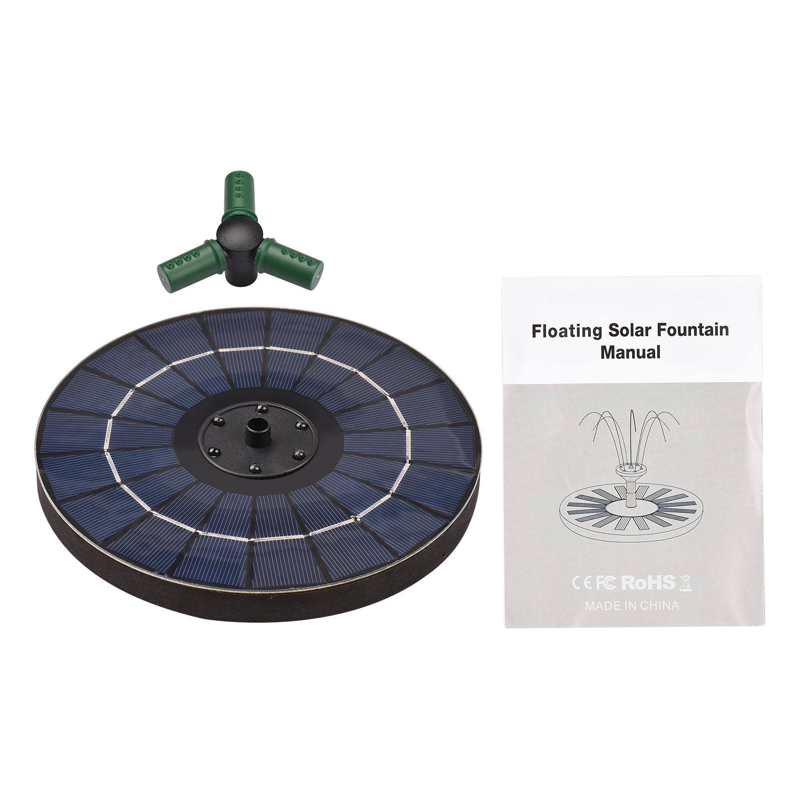 Máy Bơm Nước Năng Lượng Mặt Trời Rgb Led Có Pin Tự Động Tắt Đầy Màu Sắc 4W Với Vòi Xoay 360°