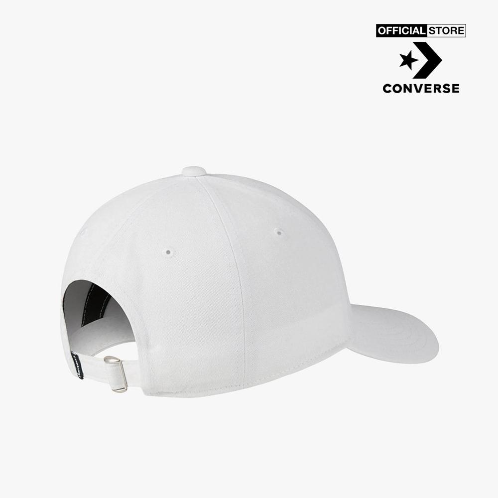 CONVERSE - Nón bóng chày unisex Lock Up 22131-A02-00W0_WHITE