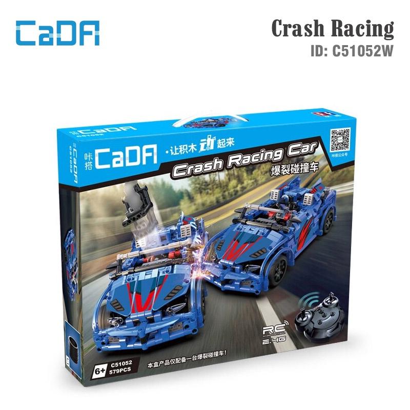 Đồ chơi lắp ráp điều khiển  từ xa xe đua Crash Racing – CADA C51052W