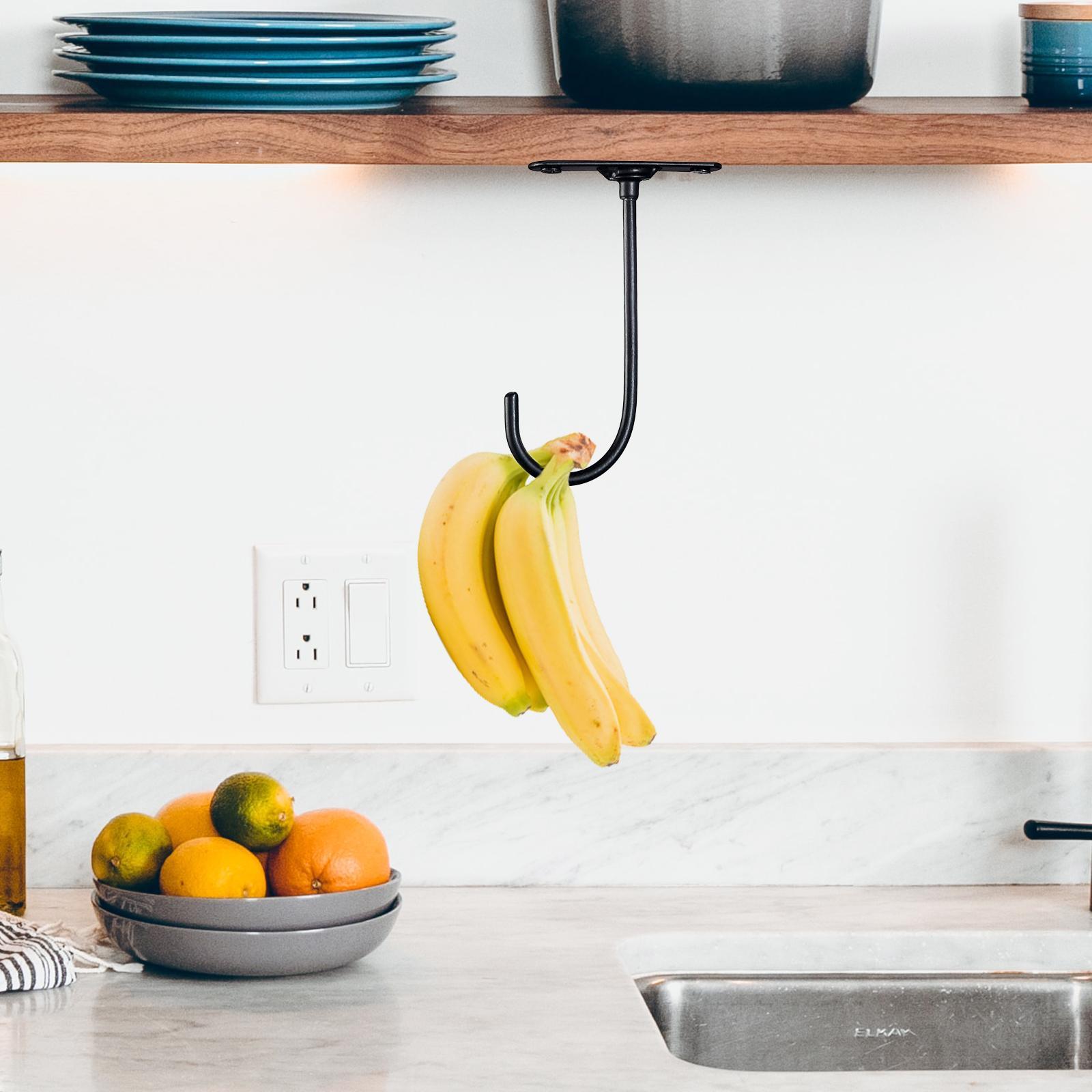 Grape Hanger, Hanging Fruit Basket Easy Installation Snack Modern Banana Hanger under Cabinet Hook, Banana hanging Hook for Kitchen, Dinning Room