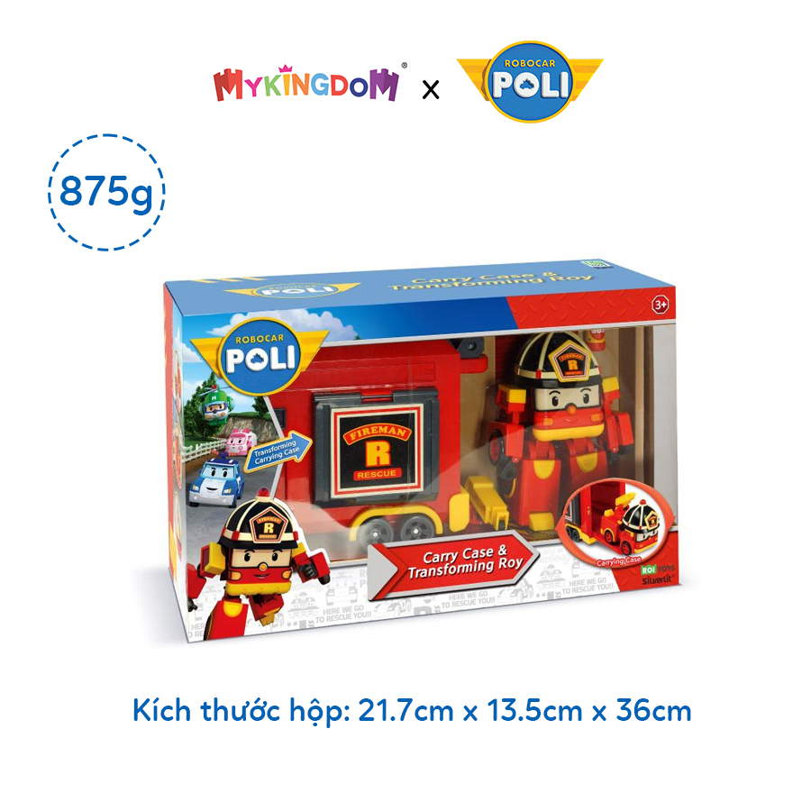 Đồ Chơi ROBOCAR POLI Hộp Dụng Cụ Và Robot Biến Hình Xe Cứu Hỏa Roy 83073