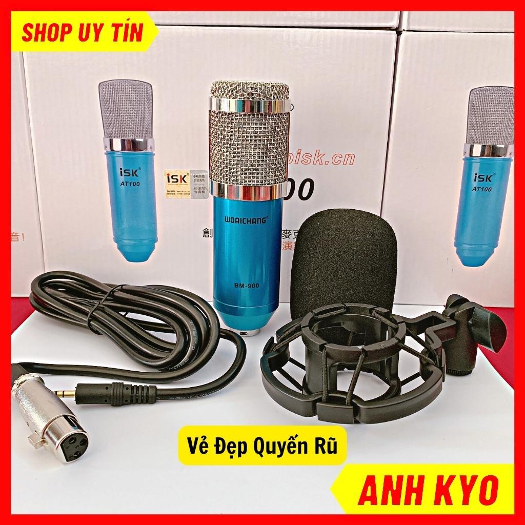 Mic Thu Âm LivesTream BM900 Với 4 Màu Chính Chất Liệu Hợp Kim Sang Trọng Kết Hợp Với Sound Card