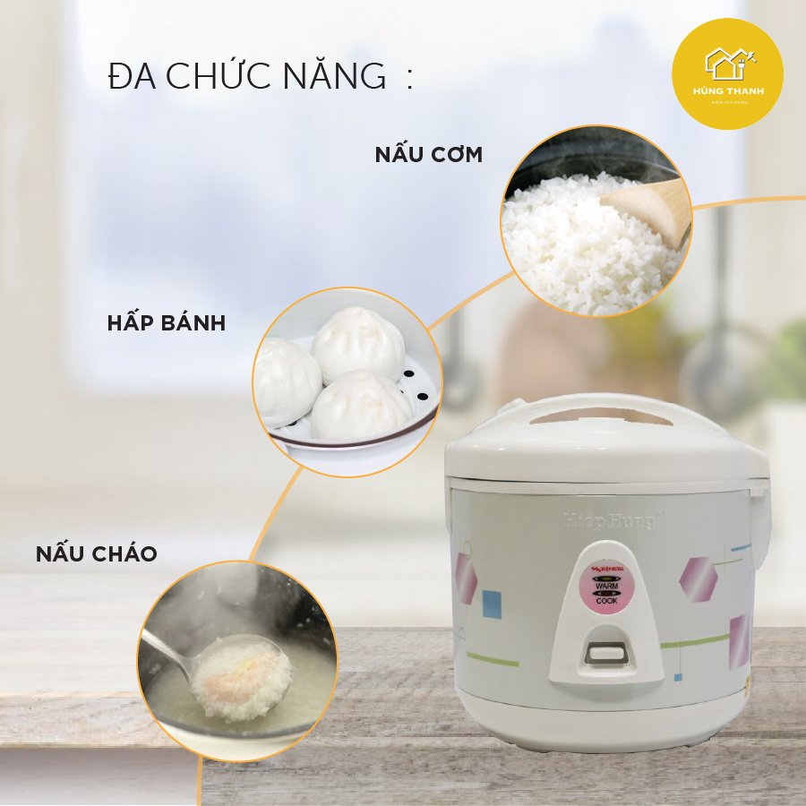 Nồi Cơm Điện Mini Hiệp Hưng HH-635 1 Lít (1-3 Người Ăn) - Bảo Hành Chính Hãng 6 Tháng [ Giao Màu Ngẫu Nhiên]