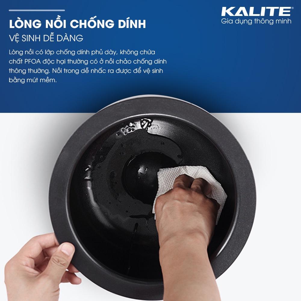 Nồi cao tần vũ trụ Kalite Galaxy, chiên xào đa năng, dung tích 6L, công suất 2000W, chế độ đảo tự động, nấu chậm chân không, nấu cơm, bảng điều khiển tiếng Việt, Hàng Chính Hãng