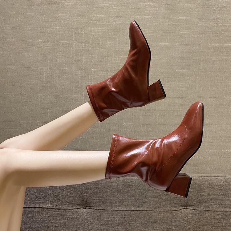 Giày Bốt  Giày cao cổ Martin boots thời trang phong cách hàn quốc đơn giản