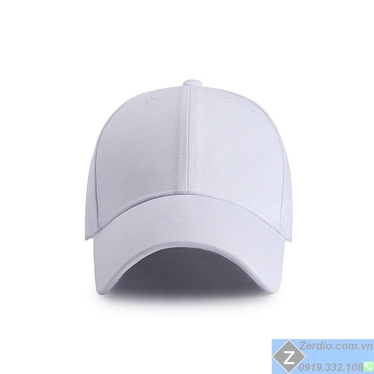 Mũ lưỡi trai trắng trơn CLASSIC P cao cấp cho cả nam và nữ