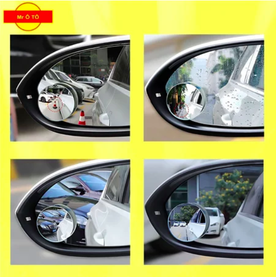 Gương Cầu Lồi Ô Tô Chỉnh 360 Độ Loại 1 MR.ÔTÔ Gắn Kính Chiếu Hậu Xe Hơi Mở Rộng Góc Nhìn, Xoá Điểm Mù Sáng Rõ GCL001