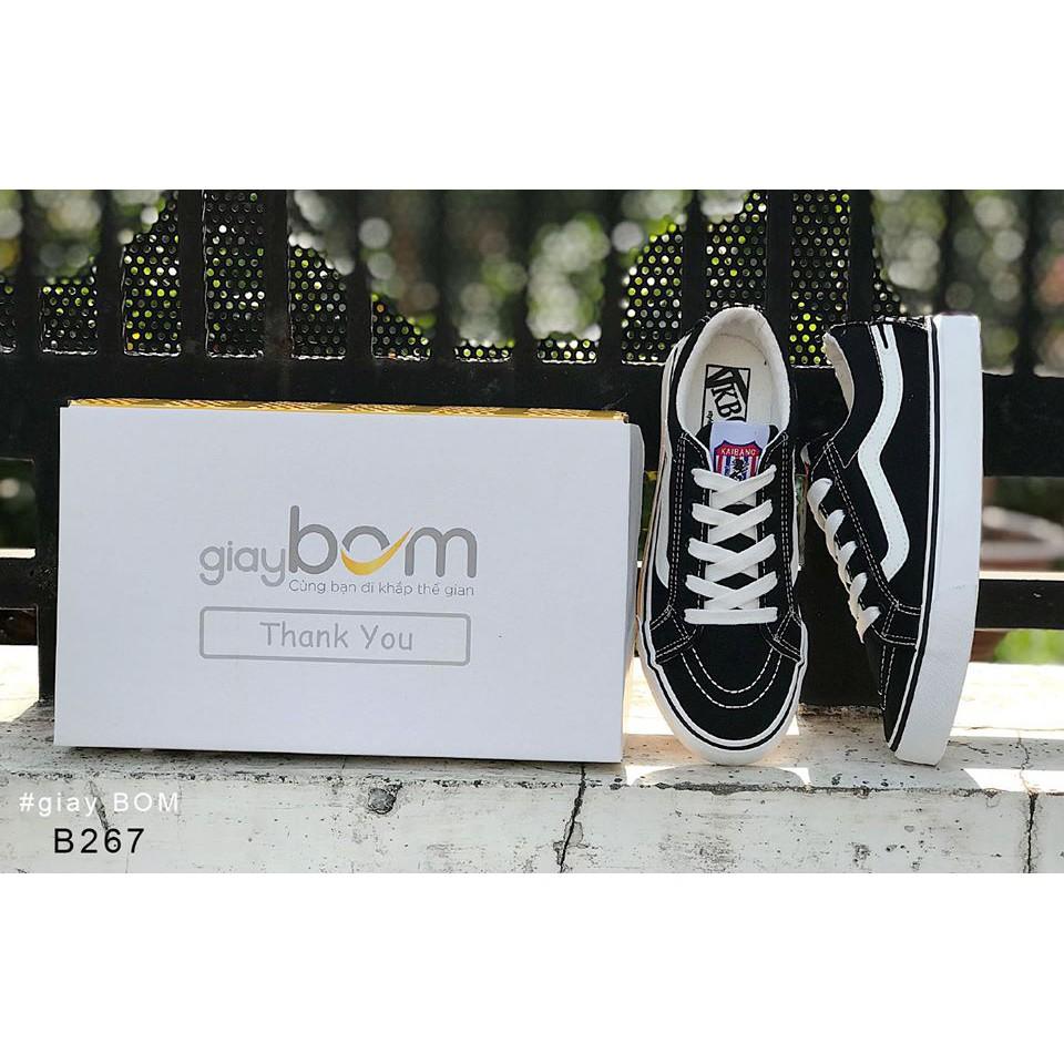 Giày Bata Nữ Đế Cao 2 cm Màu Đen B267