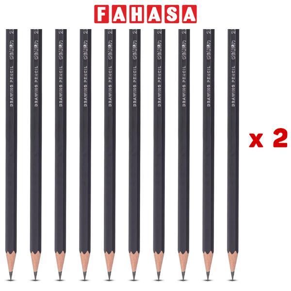 Combo 20 Bút Chì Phác Hoạ Chuyên Dụng 2B - Deli S998-2B