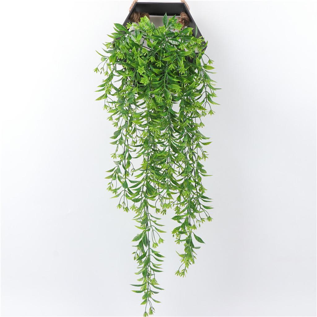 78cm Artificial Flower Plants leaf Vine Hanging Home Garden Decor Green