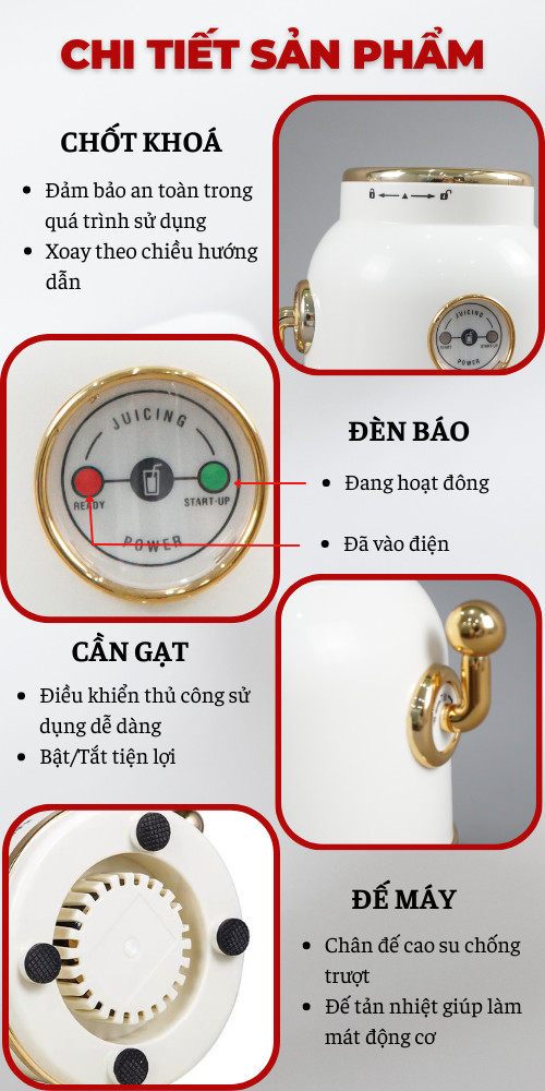 Máy xay sinh tố đa năng KOHANA Công suất 300w - Mua 1 Cối xay thủy tinh Cao cấp Tặng 1 cối xay thể thao tiện lợi