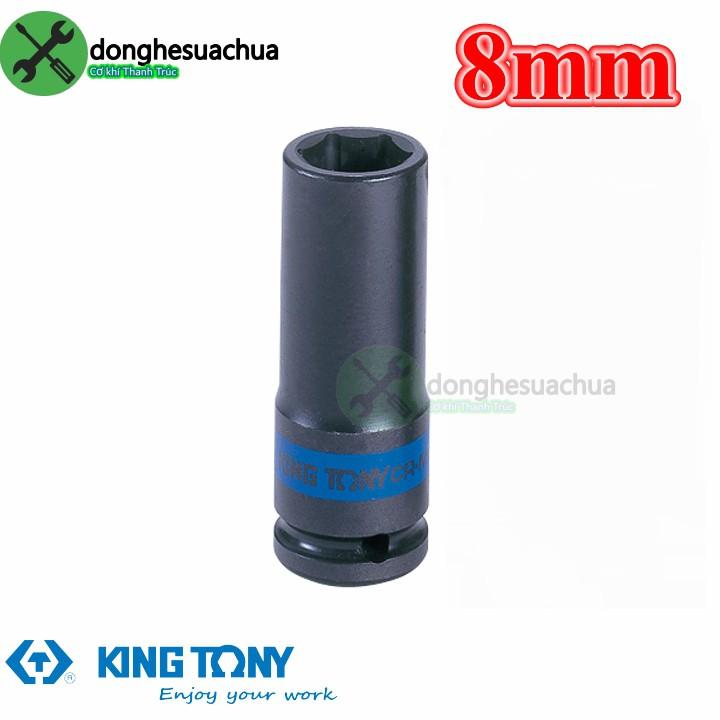 Tuýp 8mm đen dài 80mm Kingtony 443508M loại 1/2 6 cạnh