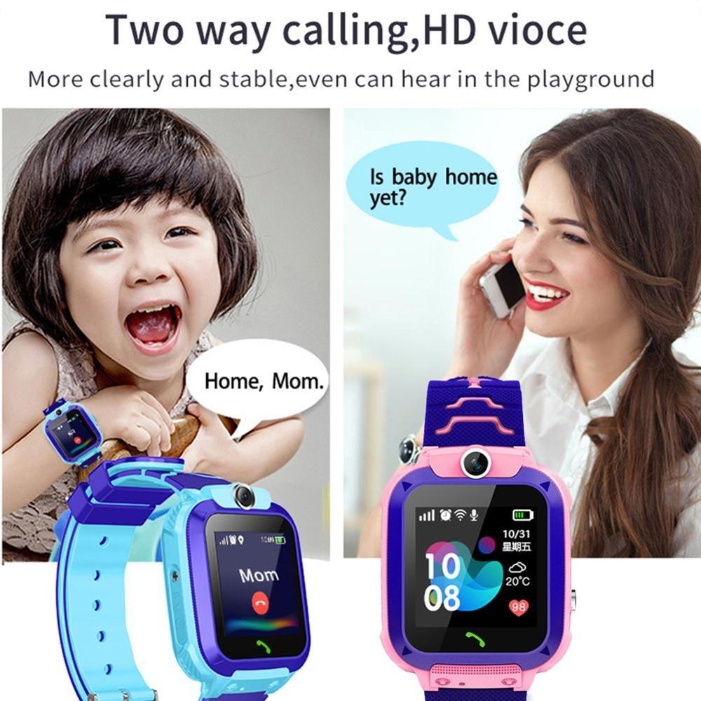 2021 Trẻ Em Smart Watch Chống Thấm Cho Bé SOS Định Vị 2 SIM Thẻ Chống Mất Đồng Hồ Thông Minh Smartwatch Trẻ Em Theo Dõi Đồng Hồ Thông Minh Gọi đồng Hồ