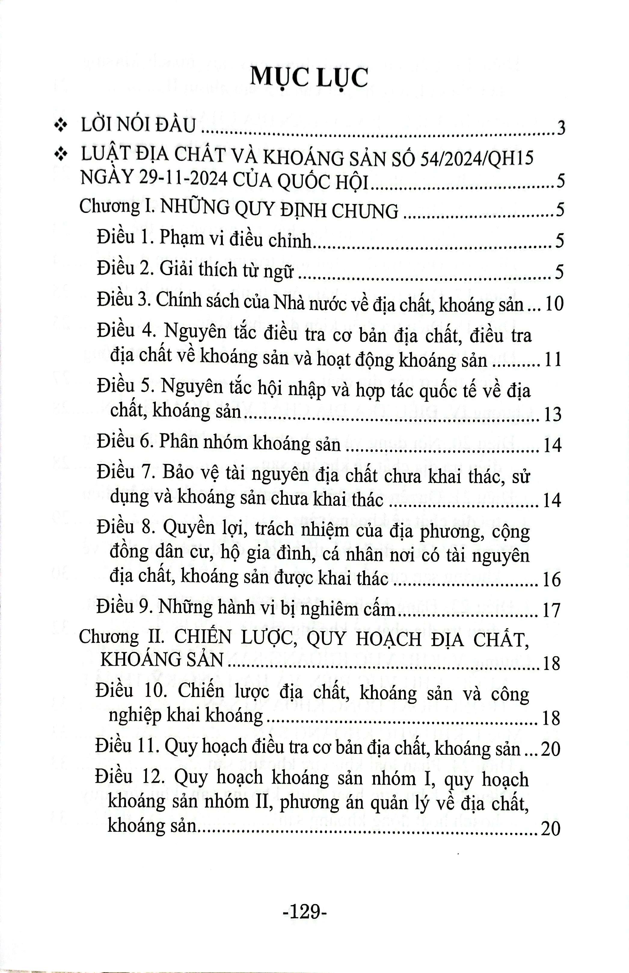 Sách - Luật Địa Chất Và Khoáng Sản (Hiện Hành) 