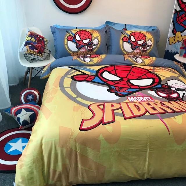 Set Cotton 3D Disney Hàng Nhập Khẩu Cao Cấp 4 Món Mẫu Người Nhện Vàng 1