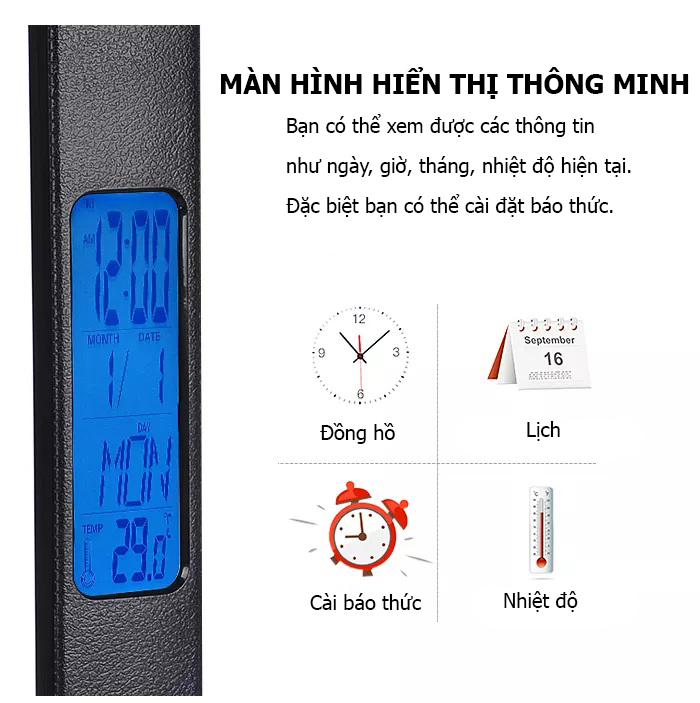 [ Tặng cáp Sạc ] Đèn học để bàn chống cận bảo vệ mắt TC-25, 3 chế độ sáng , tiết kiệm điện, tiết kiệm không gian, Điều chỉnh độ sáng cảm ứng.