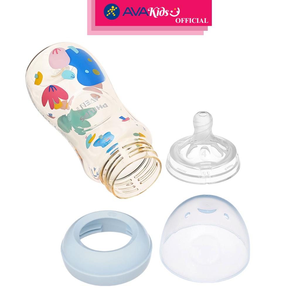 Bình sữa nhựa PPSU Philips Avent SCF583/10 cổ rộng 330 ml (từ 6 tháng) - Hàng Chính Hãng