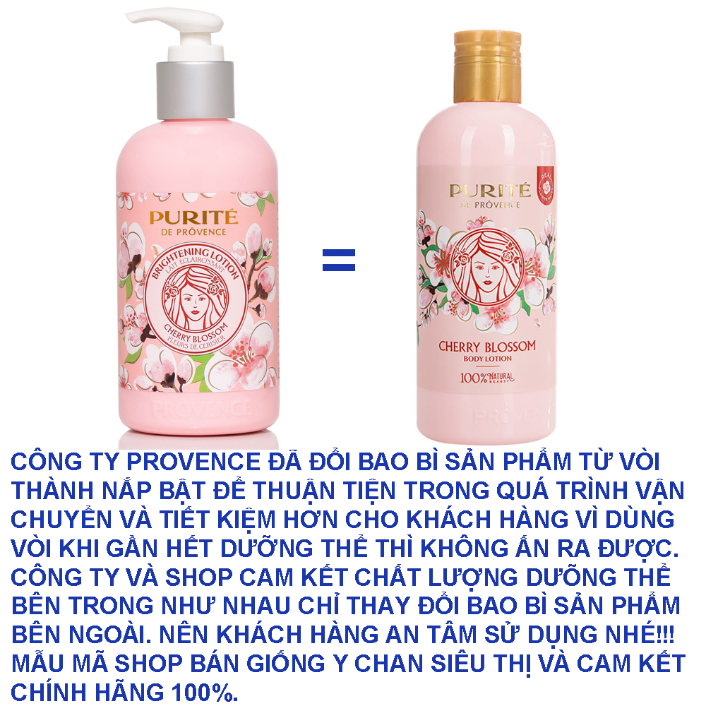 Dưỡng Thể Purité De Prôvence Hoa Anh Đào 250ml