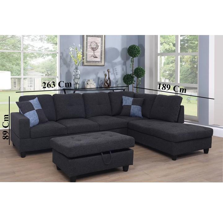 Ghế sofa góc phòng khách mới nhất Juno Sofa HHP-SFG04-V4