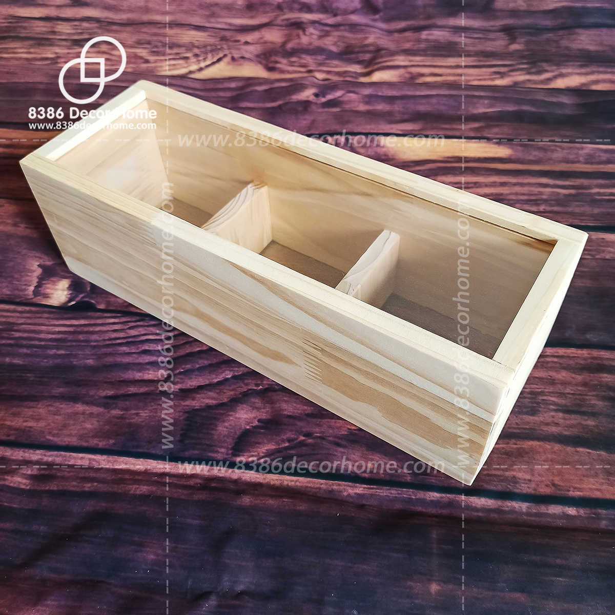 Hộp quà tết, khay gỗ gói quà, Hộp đựng đồ đa năng - Pallet gỗ thông