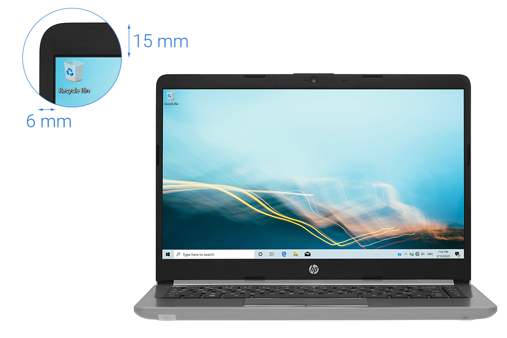 Máy Tính Xách Tay Laptop HP 245 G8 (R3-3250U/4GB/256GB SSD/14''HD/Win11/Bạc) - Hàng Chính Hãng