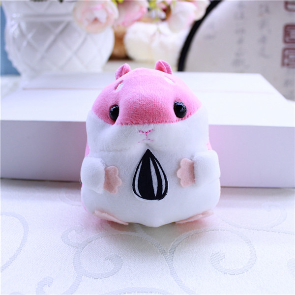 Móc khóa gấu bông Hamster V.2 - Mẫu 2 (Màu hồng)