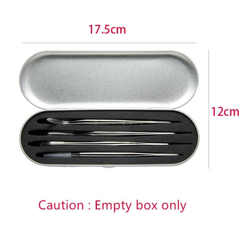 AA Professional Tweezers Storage Box Eyelash Extension Tweezers Eyelashes Eyeliner Pencil Organizer Case Makeup Tools