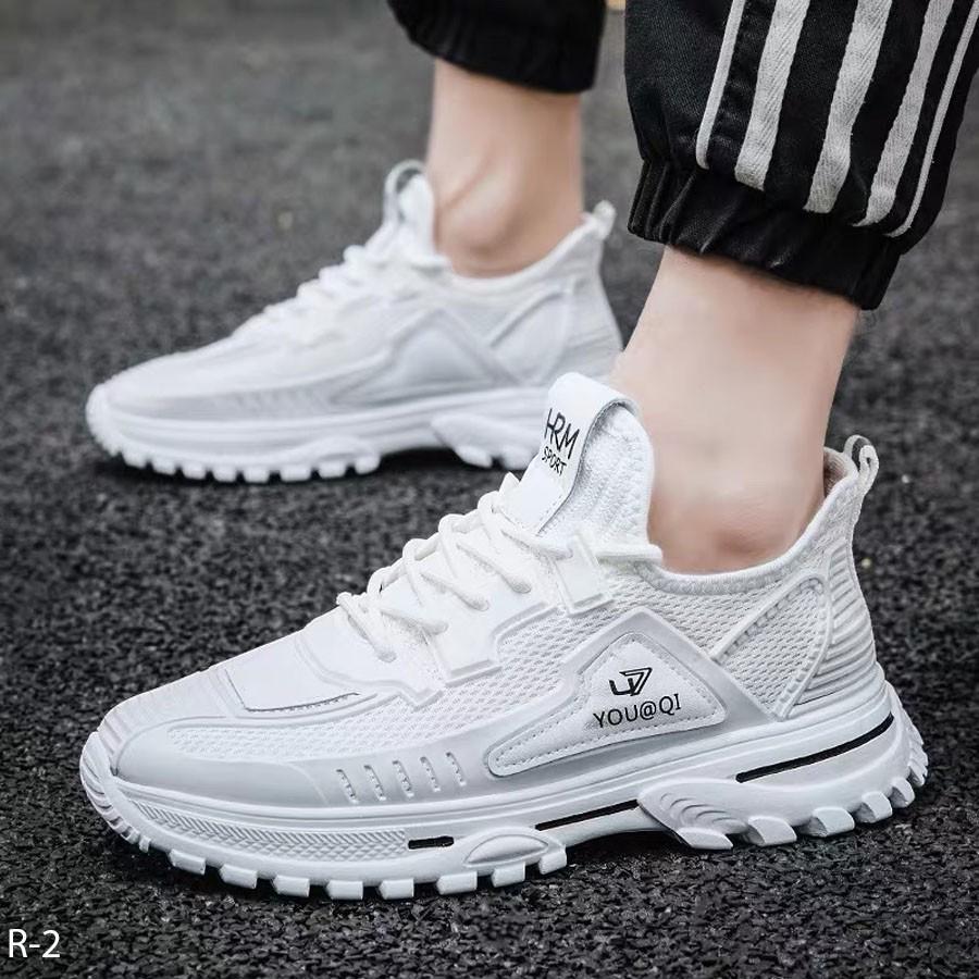 Giày Sneaker Nam Hàn Quốc - Màu Full Trắng Siêu Đẹp