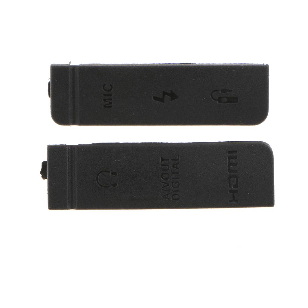Milageto USB HDMI Bụi Cao Su Cửa Bao Da Nắp Cho Canon EOS 5D2 5D Mark II