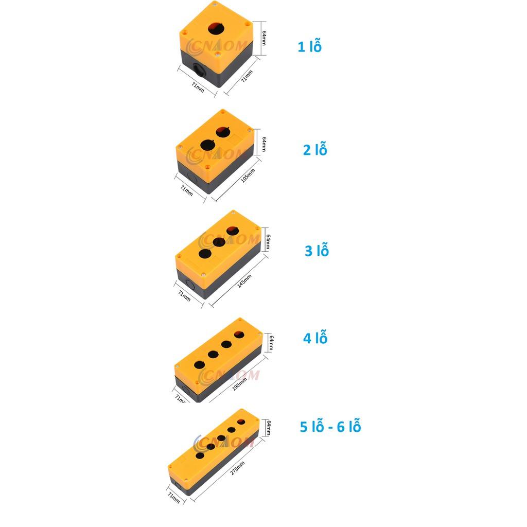 Hộp nút nhấn công tắc cao cấp 1 lỗ 2 lỗ 3 lỗ 4 lỗ 5 lỗ 6 lỗ