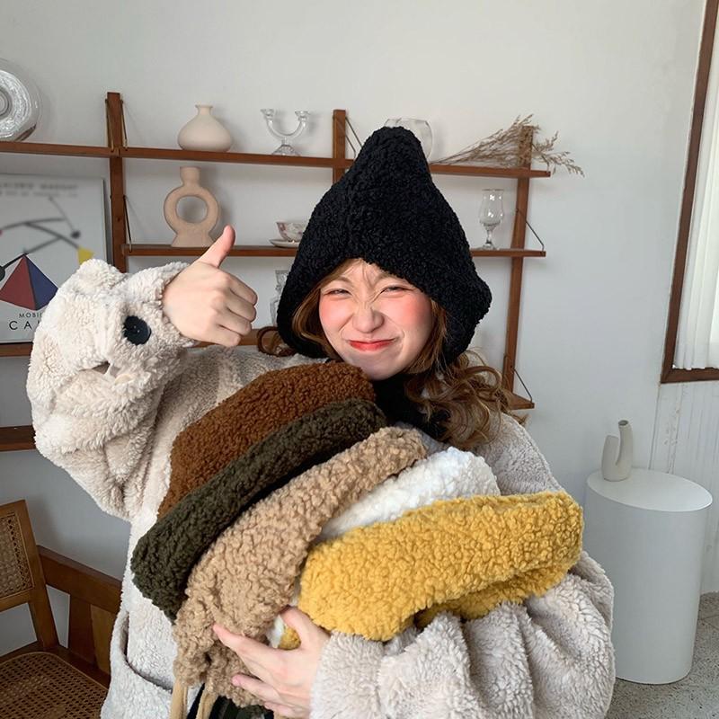 Mũ len mùa đông dễ thương dành cho nữ
