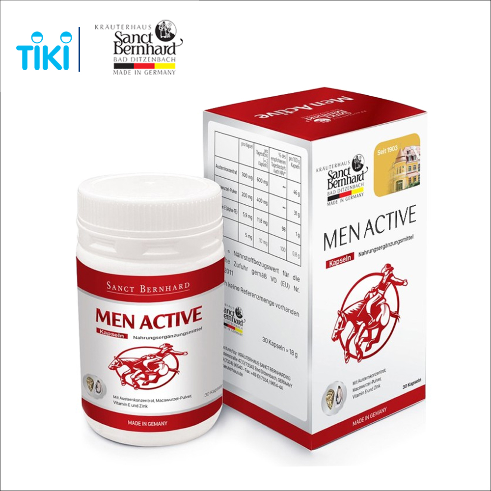 Men Active Kapseln - Hỗ trợ tăng cường sinh lực nam giới, giúp cải thiện sinh lý nam