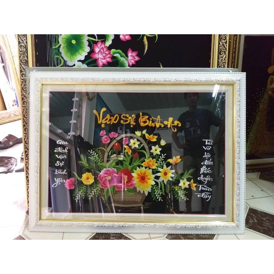 Tranh thêu cao cấp Chữ Vạn Sự Bình An