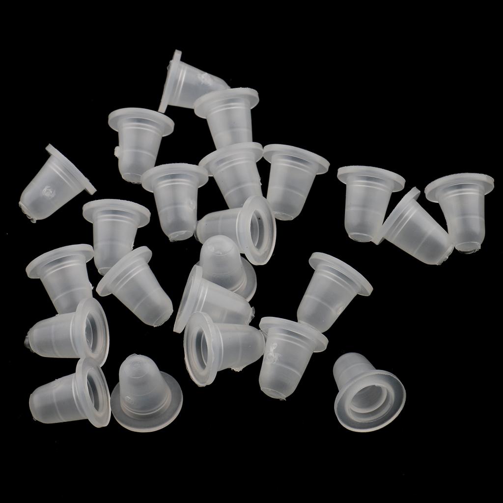 2x100pcs Microblading Pigment Cup Caps Silicone Ink Holder Tattoo Supply Small