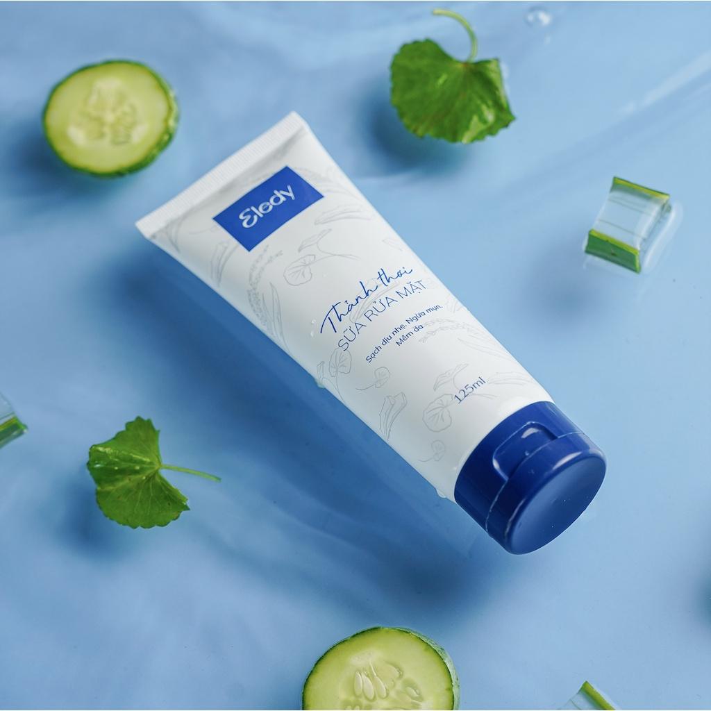 Combo sữa rửa mặt và emulsion dưỡng ẩm Thảnh Thơi ELEDY giúp sáng da và ngừa mụn