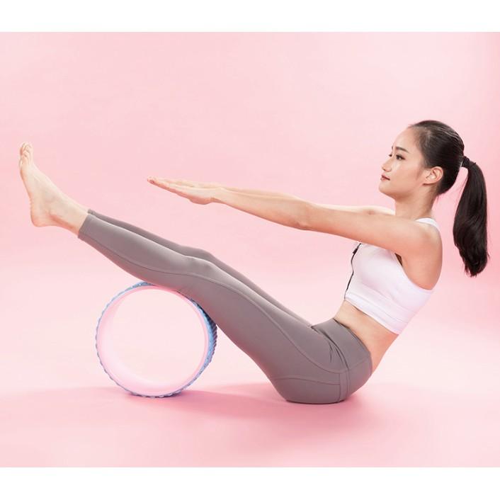 Vòng tập yoga gai massage khung nhựa ABS chịu lực 200kg