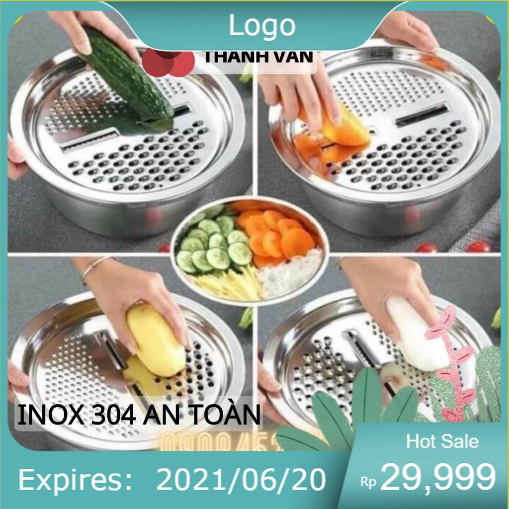 BỘ NẠO INOX 304, bộ nạo rau củ đa năng 9 trong 1