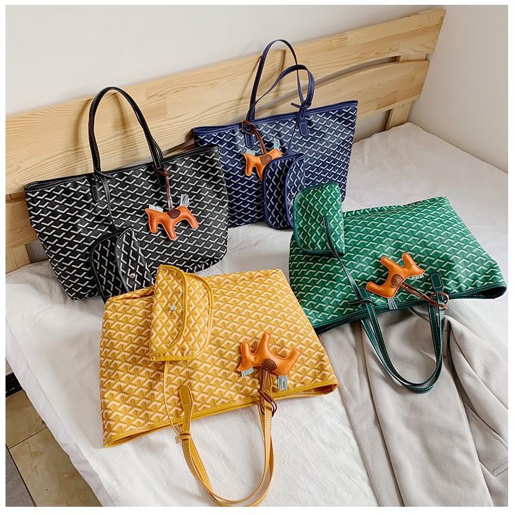 Túi mua sắm sức chứa lớn in họa tiết trang trí dành cho nữ-Pretty bag store92